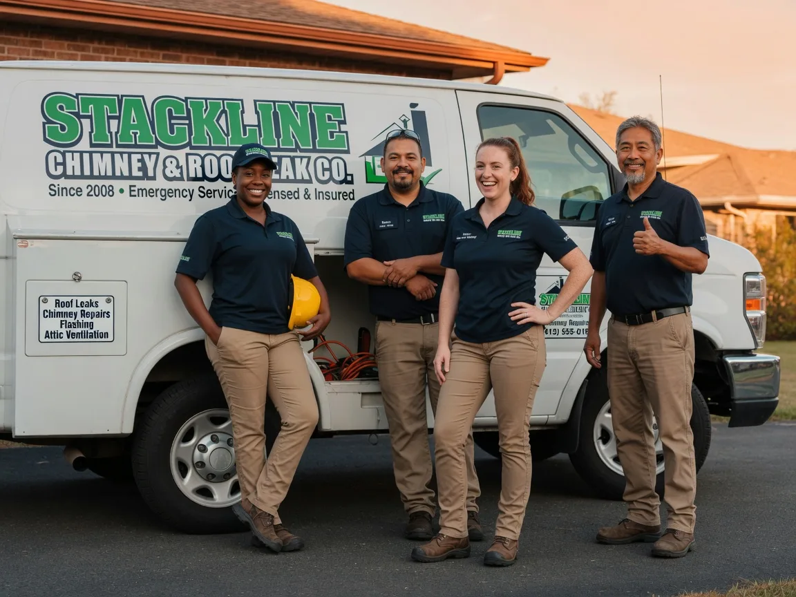 Chimney flashing repair company in Baytown, TX
